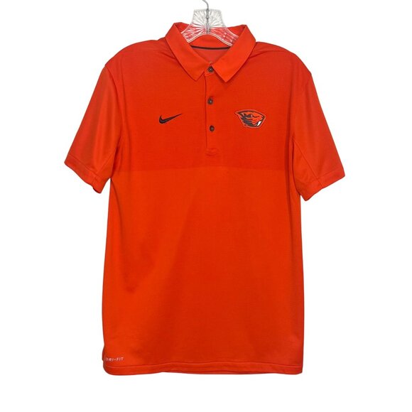 Nike Other - Nike Oregon Beavers Golf Polo Shirt Mens Small Orange NCAA Football Dri Fit